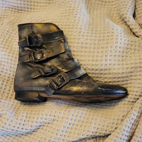 Free People Shoes Free People Vintage Style Black Ankle Boots